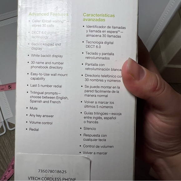 VTECH CS6114 DECT6.0 Cordless White Phone with Caller ID/Call Waiting Brand New - Picture 3 of 6